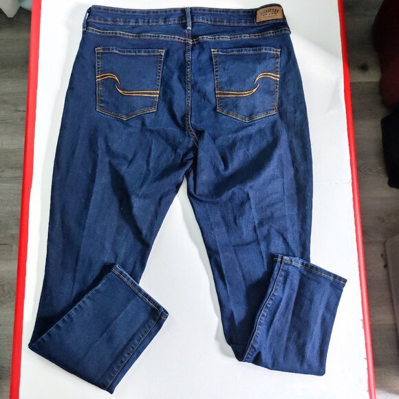 Signature by Levi Strauss Jeans modern skinny women's size W34/L32 dark blue - Picture 3 of 15